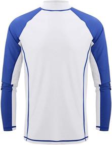 img 4 attached to 🌞 Ultimate Sun Protection: Men's Long Sleeve Surf Shirt - UPF 50+