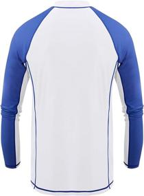 img 3 attached to 🌞 Ultimate Sun Protection: Men's Long Sleeve Surf Shirt - UPF 50+