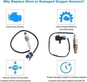 img 2 attached to 🚗 JDMON Upstream & Downstream O2 Oxygen Sensor Set - Compatible with Chevrolet Cadillac GMC Silverado1500 Suburban Avalanche Yukon Escalade 4.3L/4.8L 2006,2007 - Replaces 234-4112, 34-4337, 234-4018 - Pack of 4