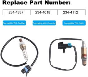 img 1 attached to 🚗 JDMON Upstream & Downstream O2 Oxygen Sensor Set - Compatible with Chevrolet Cadillac GMC Silverado1500 Suburban Avalanche Yukon Escalade 4.3L/4.8L 2006,2007 - Replaces 234-4112, 34-4337, 234-4018 - Pack of 4