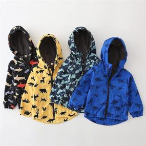 img 3 attached to 👶 Lightweight Hooded Long Sleeve Zipper & Hoodie Coat for Happy Cherry Toddlers