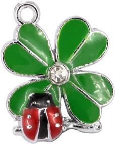 img 2 attached to Clover Ladybug Charms Pendants Wholesale