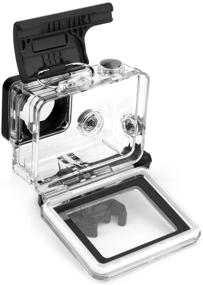 img 1 attached to Transparent Clear Side Open Skeleton Protective Housing Case with LCD Touch Backdoor for GoPro Hero 4, GoPro Hero 3, and GoPro Hero 3+