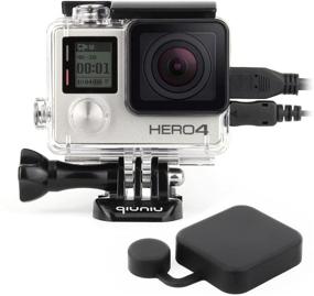 img 4 attached to Transparent Clear Side Open Skeleton Protective Housing Case with LCD Touch Backdoor for GoPro Hero 4, GoPro Hero 3, and GoPro Hero 3+