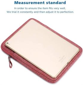 img 3 attached to 📱 Water Repellent iPad Mini 4 Sleeve & Tablet Sleeve - Protective Bag for Samsung Galaxy Tab A 8-Inch/ASUS ZenPad, Red