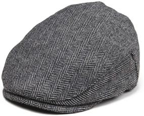 img 4 attached to 👶 JANGOUL Herringbone Newsboy Baby and Toddler Accessories: Hats & Caps for Boys