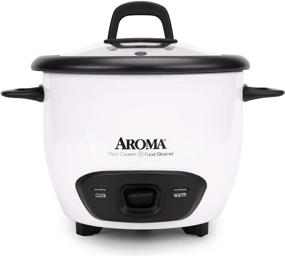 img 4 attached to 🍚 Aroma Housewares 6-Cup Pot-Style Rice Cooker (ARC-743G) - White: Cook Perfect Rice Every Time!