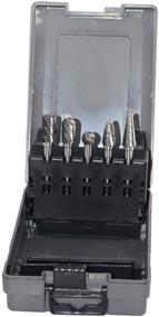 img 3 attached to 5-Piece Carbide Burrs Set with 1/4'' Shank - Double Cut Solid Power Tools - Tungsten Carbide Rotary Files Bits for Die Grinder - Ideal for Metal Wood Carving, Engraving, Polishing, Drilling, Grinding, Milling, and Cutting