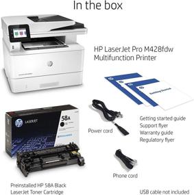 img 2 attached to Wireless Monochrome All-in-One Printer with Ethernet and Double-Sided Printing: HP LaserJet Pro MFP M428fdw (W1A30A) - Compatible with Alexa