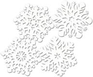 ❄️ beistle 4-pack of packaged 14-inch snowflake cutouts logo