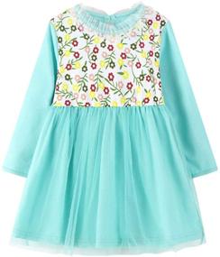 img 4 attached to 👸 BIBNice Little Princess Dresses: D20 B08 Girls' Clothing that's Perfect for Glamorous Dress-Ups!
