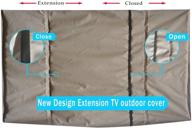 outdoor tv cover beige (fits 58-65 inch) extension logo