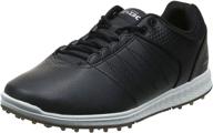 skechers pivot spikeless golf shoe - black/white логотип