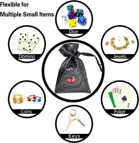 img 2 attached to 🎲 Dice Pouch Perfect: Luxurious Leather Drawstring Bag for Gamers