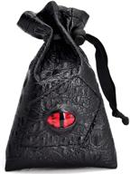 🎲 dice pouch perfect: luxurious leather drawstring bag for gamers логотип