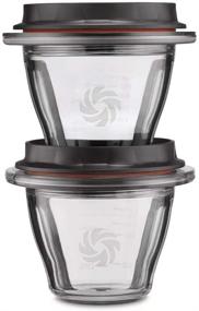 img 1 attached to 🍲 Vitamix Ascent Series Blending Bowls - Self-Detect Technology - Clear - 8 oz. (Set of 2)