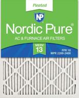 🌬️ nordic pure 16x30x1m13 6-pack of pleated 16x30x1 air filters logo