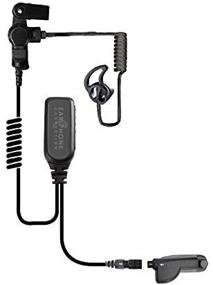 img 3 attached to Hawk Lapel Mic with Quick Release Adapter - Motorola APX6000 APX7000 XPR Radio (Black Tube)