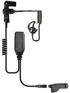 hawk lapel mic with quick release adapter - motorola apx6000 apx7000 xpr radio (black tube) logo