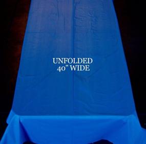 img 1 attached to 🍽️ Plastic Banquet Table Cover Roll - Craft and Party, 40" x 100 ft., White