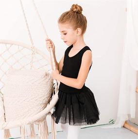 img 3 attached to 👗 Girls Cute Tutu Dress Ballet Leotard for Dance - Perfect for Toddlers, Little Kids, and Big Kids