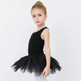 img 1 attached to 👗 Girls Cute Tutu Dress Ballet Leotard for Dance - Perfect for Toddlers, Little Kids, and Big Kids