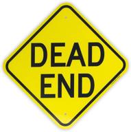 🚫 aluminum weatherproof uv dead end sign logo