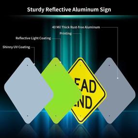 img 2 attached to 🚫 Aluminum Weatherproof UV Dead End Sign