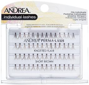 img 2 attached to 👁️ Andrea Permalash Individual Lashes - Flair Short Brown, 56-Count (Pack of 4): Enhance Your Look with Natural-Looking Lashes!