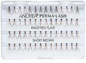 img 3 attached to 👁️ Andrea Permalash Individual Lashes - Flair Short Brown, 56-Count (Pack of 4): Enhance Your Look with Natural-Looking Lashes!