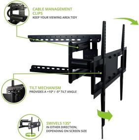 img 2 attached to Enhance Your Viewing Experience with the 📺 Kanto FMC4 Full Motion Mount for 30-60 inch TVs