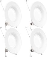 sunco lighting 4 pack of 5/6 inch led recessed downlights logo