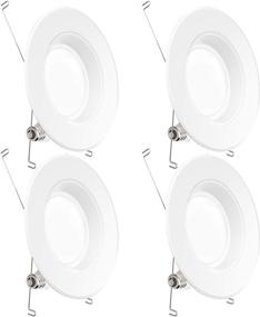 img 4 attached to Sunco Lighting 4 Pack of 5/6 Inch LED Recessed Downlights