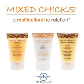 img 1 attached to 🧴 Complete Mixed Chicks Travel & Trial Pack - Shampoo, Deep Conditioner, Leave-in Conditioner, 2 fl. oz. each: Ideal for On-the-Go Haircare