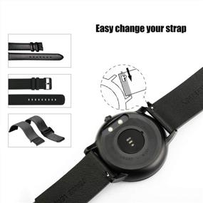img 1 attached to 🌑 Introducing the BERNY Hybrid Smart Watch: Chargeable Analog Smart Watch with Heart Rate Fitness Monitor for iOS and Android - Black