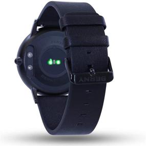 img 4 attached to 🌑 Introducing the BERNY Hybrid Smart Watch: Chargeable Analog Smart Watch with Heart Rate Fitness Monitor for iOS and Android - Black