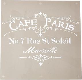 img 1 attached to 🖌️ DecoArt ADS-02 Café Paris Stencil in Brown, Americana Decor