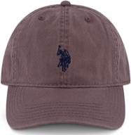 🧢 classic u.s. polo assn. mens washed twill cotton baseball hat: adjustable fit, iconic pony logo & stylish curved brim logo