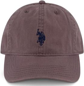 img 4 attached to 🧢 Classic U.S. Polo Assn. Mens Washed Twill Cotton Baseball Hat: Adjustable Fit, Iconic Pony Logo & Stylish Curved Brim