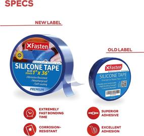 img 3 attached to 1-Inch x 36-Foot Blue Silicone Self Fusing Tape for Repairs - XFasten Silicone Repair Tape