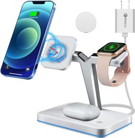 img 4 attached to Magnetic Wireless Charger Charging Station Portable Audio & Video and MP3 & MP4 Player Accessories