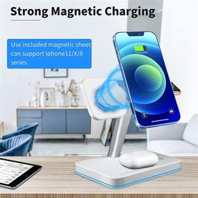 img 3 attached to Magnetic Wireless Charger Charging Station Portable Audio & Video and MP3 & MP4 Player Accessories