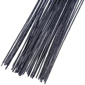 img 1 attached to 🔌 Optimized SEO: Pack of 50 Decora 18 Gauge 16 Inch Floral Wires in Black