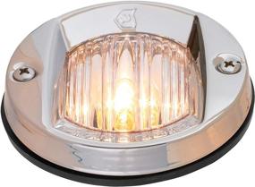 img 2 attached to 🚤 Attwood 6356D7: Round Incandescent Marine Boat 3-Inch Flush Transom Light with 7.5-Watt Lamp - Illuminate Your Watercraft Efficiently