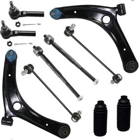 img 4 attached to Detroit Axle - 10pc Set of Front Lower Control Arms with Ball 🔧 Joints, Sway Bars, and Tie Rods Replacement for Dodge Caliber, Jeep Compass, and Patriot