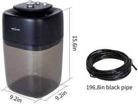 img 3 attached to 🦎 REPTI ZOO 10L Reptile Mister Fogger: High Pressure Humidifier for Terrariums, Amphibians, and Reptiles - Silent Pump, Rainforest Sprayer System with 4PCS Nozzles