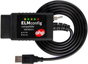 img 4 attached to 🚘Усовершенствованный адаптер OBD2 для Ford F150 + моделей (1996+) с OHP ELMconfig, переключателем MS/HS CAN и совместимостью с Windows