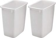 🗑️ rubbermaid 2806tp-wht 36qt open wastebasket, white - pack of 2 logo