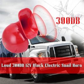 img 1 attached to 📢 Carrfan Loud 300DB 12V Electric Snail Horn: Powerful Sound for Cars, Motorcycles, Trucks, Boats, and Cranes