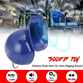 img 3 attached to 📢 Carrfan Loud 300DB 12V Electric Snail Horn: Powerful Sound for Cars, Motorcycles, Trucks, Boats, and Cranes